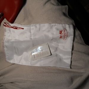 Coach Purse mid sized in red